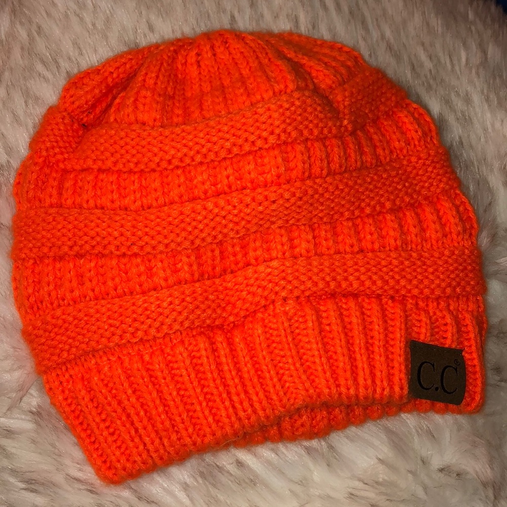 CC orange Beanie never worn